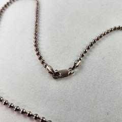 Sterling Silver Italy AGI Chain Necklace Beaded 12.5g 18 inches [8709]