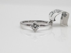 New $4350 .55ct Si1 H IDEAL CUT Hearts on Fire 18k White Gold Wedding Ring