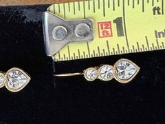 Vintage Pierced Earrings 1980s / 1990s Gold Tone LOT OF 5 Pair Hearts Signed