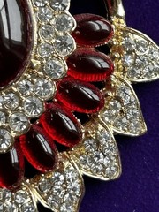 Vintage Unbranded Pendant In Style Of Mughal Jewels Of India Red Gripiox Style