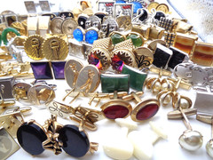 Vintage 9 lbs Estate Collector 300+ pc Cufflinks Tie Tac Clasp Clip Many Signed