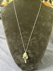Vintage Jonette Designs Designer Ski Sante Fe Necklace With Skis & Boot Pendant