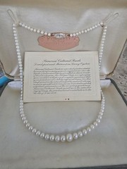 Vintage Princess Pearl Necklace. Free Shipping.