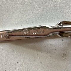 Vintage Mid Century Modern Silver Tie Bar Sterling Top! By Shields!