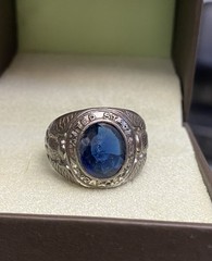 Vintage Sterling United States Air Force Military World War II WWII Ring