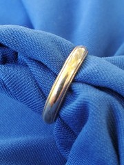 VINTAGE SOLID 14 KARAT GOLD Deco Wedding Band Size 8.25 Milgrain Ring 3.5 Grams