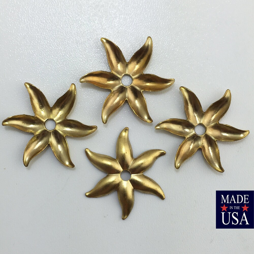 Flower Bead Cap 24mm (8)
