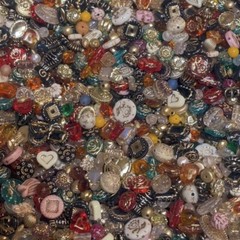 Boho Acrylic Czech Beads Mix – Colorful DIY Jewelry Making Craft Supplies Lot