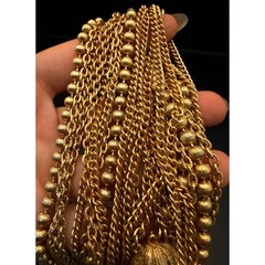 Vintage 1960’s Goldtone Multi-strand Necklace Unsigned Beauty