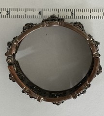 Cookie Lee Cuff With Faceted Black Crystals Vintage