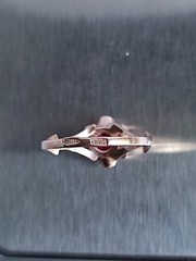 Old Vintage Soviet Union Silver 875 Ring USSR Red Stone Ruby Size US 6 (16.5 mm)