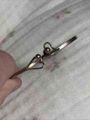 Woman’s Vintage Bracelet Design Tiffany&CO.Sterling 14k Gold Mea 2.5 Inch