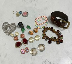 Clip On Earrings & More Reseller Lot Sarah Cov Pair And 925 Trinket Box