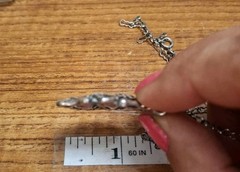 925 Antique Signed Anita Maria Medusa Necklace 18 Inches