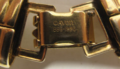 AVON 1886-1986 Gold Tone Omega Rhinestone Choker Necklace 100th Anniversary VTG
