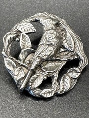 Vintage Signed Birds and Blooms Limited Edition Brooch