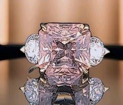 Vintage 14k Yellow Gold Engagement Ring 7.64ct. Natural Pink Tourmaline Radiant