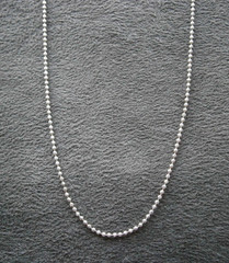 Dainty Ball Chain Vintage Sterling Silver Necklace 16.5″ ~ 1.8g