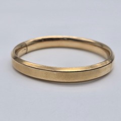 1912 Antique 14k Gold Filled Hinged Bangle Bracelet 7.5″ – Mono, Anna AKR