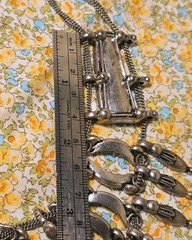 Vintage Bronze Tone Metal Old Nepal Tribal Kantshri Tharu Inspired Bib Necklace