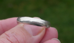 Vintage Sterling Silver 4.7mm Wide Band – Size 10.5