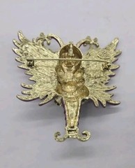 Kirks Folly Felicia Frost Snow Angel Pin Pendant Gold tone Legacy Collection