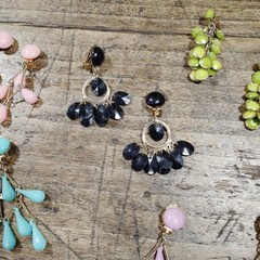 Vintage Hong Kong Plastic Clip Earrings LOT Retro Groovy Mod Funky 70’s Dangle