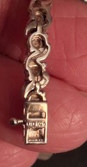 Vtg Sterling Silver UD CZ Tennis Bracelet 7″ 9.6 Grams