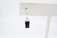 Vintage Sterling Silver 925 Black Onyx Earrings