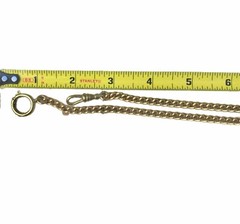 Chunky Curb Chain Charm Holder Necklace in Gold tones Pocket Watch Chain Lanyard