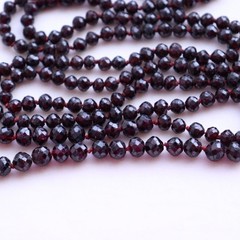 Vintage Long Faceted Garnet Necklace – NO TARIFF