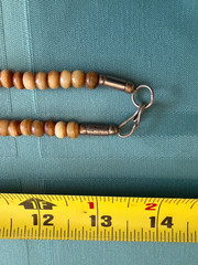 Vintage Hand Carved Organic Bovine Bone Tribal Statement Necklace Elephants