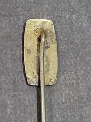 Antique Art Nouveau Stick Pin “September Morn” Bathing Beauty Nude Gold-plated