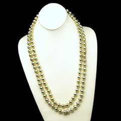 Vintage Jewelry Lot 6 Very Long Bead Necklaces Various Colors