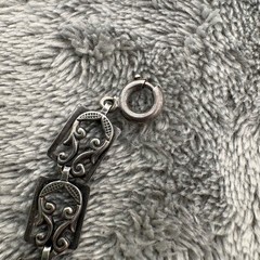 VTG DANECRAFT STERLING SILVER NECKLACE FANCY SCROLL DESIGN HARP CHOKER 16″