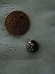 Antique Silver Moslem Temple Pin with Small Diamond Berkley Co. Detroit