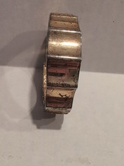 Vintage Bracelet Cuffs, Mix, Acrylic,Metal, 6 Pieces, Retro