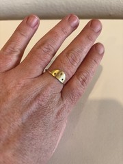 Celestial Star Ring SZ 10 Handmade Sterling Silver Brass Etsy Hoodooloulou Boho