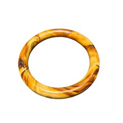 Vintage Chocolate Milk Glass Bangle Bracelet Marbled Caramel Brown 20cm or 7.8”