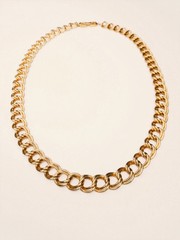 GIVENCHY Double Link 30″ Gold-Tone Chain Designer Classic VTG Necklace