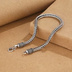 925 Sterling Silver Bracelet Chain Vintage for Men Women Luxury Wedding Jewelry