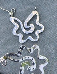 NOVICA Artisan Handmade Sterling Silver Hoop Earrings Mexico 1 in L x 0.8 in W