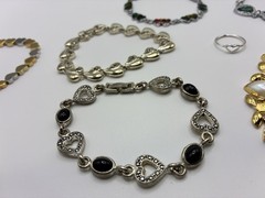 Large Vintage Heart Lot of Necklaces, Bracelets, Brooch’s, Earrings & a Ring 42