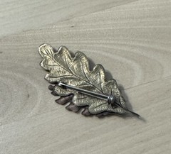 Vintage Lot – 3 Stamped Mixed Metals Brass Leaf Moon Stone – Silver Forrest Pins