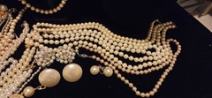 Vintage Mod Faux Pearl Jewlery Lot Of 61. 6lbs+.24 Signed Monet Anne Klein Avon