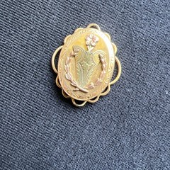 Vintage PR ST Co Locket Pendant 12k GF Two Toned Keepsake Providence Stock Co