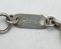 Vtg Michael Anthony Sterling Silver Panther Bracelet signed 7”-6-1/2” / 10.45g