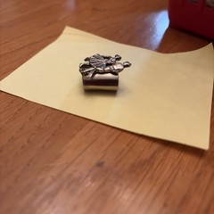 Vintage Square Dancers Scarf Ring