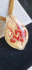 Vintage VTG Signed Venetian Murano Glass Necklace Peandant Jewelry