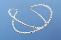 NWT Clair’s Silver Tone ROPE Style FASHION CUFF BRACELET One Size Fits All